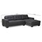 Baxton Studio Langley Dark Grey Upholstered Sectional Sofa with Right Facing Chaise 158-9738 - alternate 2